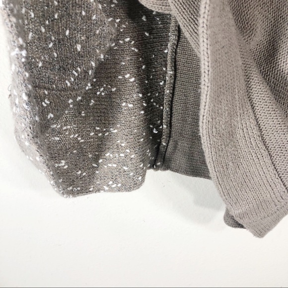 Cowl neck mixed media textured slouchy dolman short sleeve sw… - Picture 7 of 9